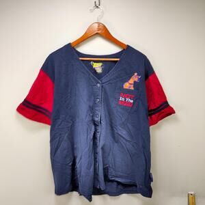 Vintage Scooby Doo Baseball Jersey Shirt Womens XL